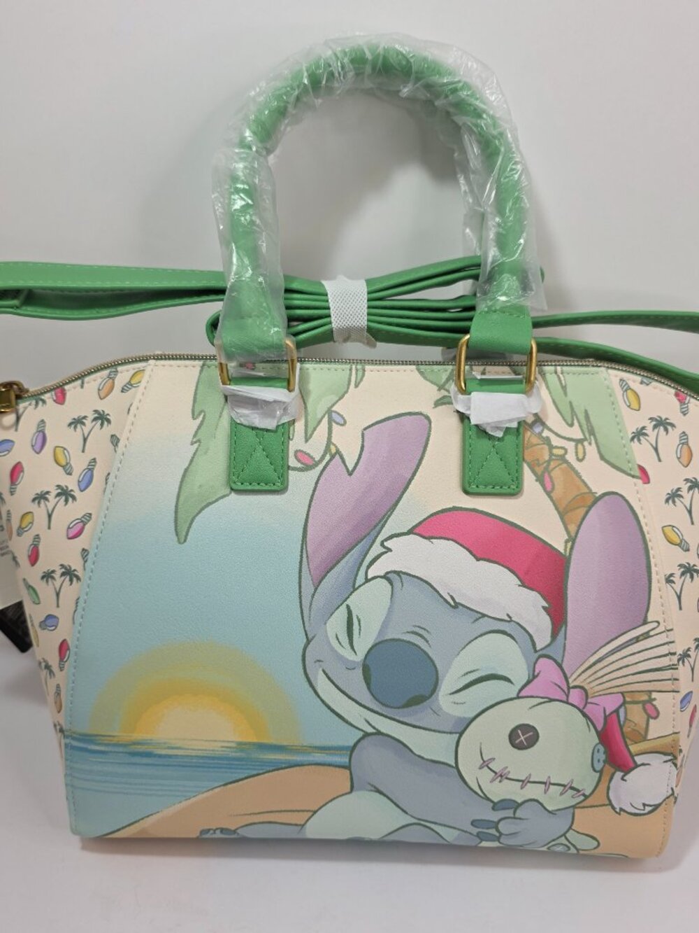 Loungefly Disney Lilo & Stitch Satchel Scrump Christmas Beach Purse Crossbody
